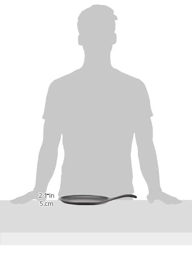 Lodge 10 x 7.5 Inch Cast Iron Oval Serving Griddle - Cast Iron Fajita Pan with Signature Teardrop Handle - Fajita Skillet for Use in the Oven, on the Stove, or on the Grill or Over a Campfire - Black 7