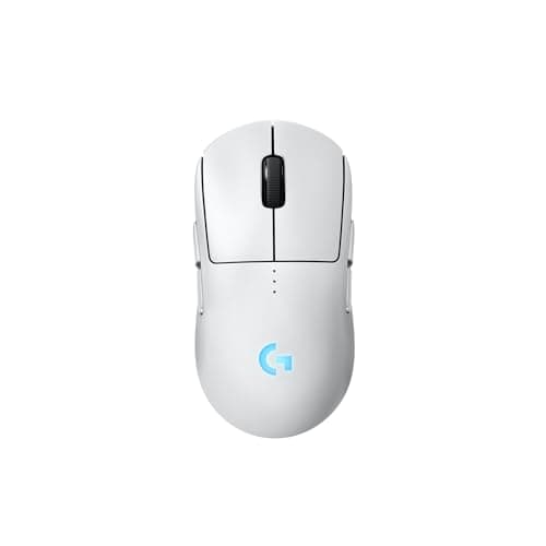 Logitech G PRO 2 Lightspeed Wireless Gaming Mouse, Right- or Left-Handed Mouse with up to 4 Customizable and Switchable Magnetic Side Buttons, 44K DPI Sensor, USB-C Charging, for PC/Mac - White