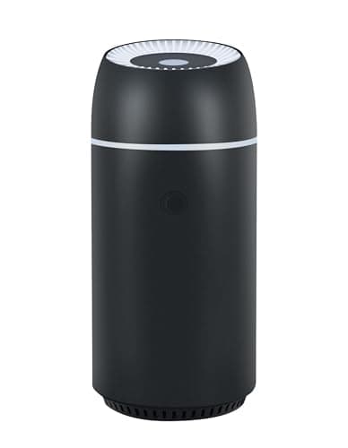 Car Diffuser for Essential Oils Portable Mini Ultrasonic Mist Humidifier 100ml USB Aromatherapy Diffuser Freshener with Colorful Lights for Small Space Home Office Bedroom (Black) 8