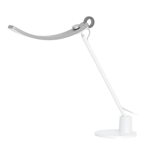 BenQ Genie e-Reading Desk Lamp - Bright Lighting for Small Workspace, Dimmable with 13 Color Modes, Auto-dimming, Eye-Caring Lamp for Home Office, Reading, Study, Craft, Matte Silver