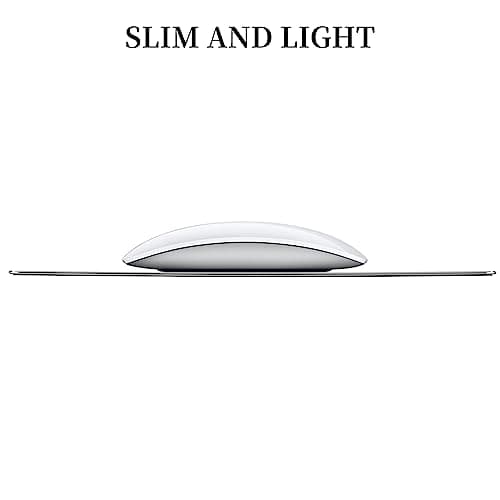 TERRATUTOR Aluminum Mouse Pad with Non-Slip Rubber Base and Micro Sand Blasting Alloy Surface for Fast and Accurate Control | Silver 6