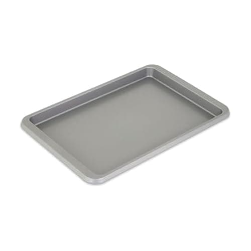 KitchenAid 9x13in Nonstick Aluminized Steel Baking Sheet, Contour Silver