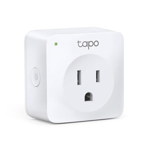 TP-Link Tapo Smart Plug Mini, WiFi Outlet Works With Alexa Echo & Google Home, No Hub Required, Remote Control Appliances From Anywhere, New Tapo APP Needed (P100)