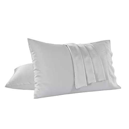 ENDLESS WARMTH Pillow Cases Set of 2 - Cooling Pillowcase 2 Pack with Envelope Closure, Cool Chill & Breathable Pillow Case (20"X30"-Pillowcase(2pc),Silver)