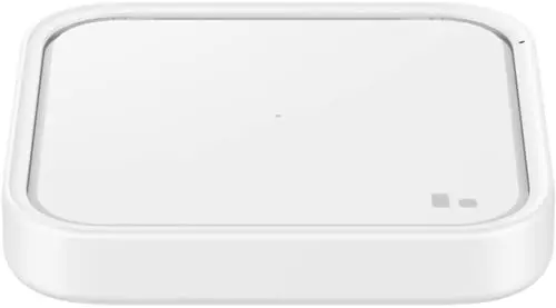 SAMSUNG Galaxy 15W Wireless Charger Single, Cordless Super Fast Charging Pad w/ Wall Charger and USB Type C Cable Included for Galaxy Phones and Devices, US Version, 2022, White