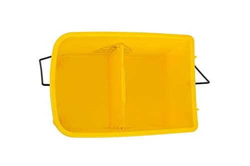 Mop Bucket & Side Wringer Combo, Heavy Duty & Commercial Janitorial Cart Spring Wringer on Wheels for Home & Industrial Cleaning Commercial Mop Bucket for Business, Yellow 9