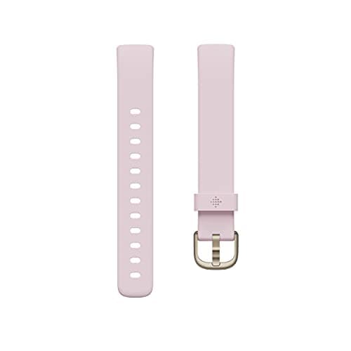 Fitbit Luxe Special Edition Fitness and Wellness Tracker, Gorjana Soft Gold Stainless Steel Parker Link Bracelet, One Size (S & L Peony Classic Bands Included) 7