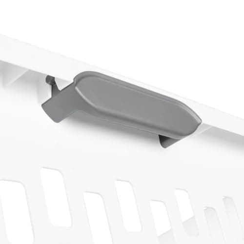 SIT MART 2 Bushel Large Plastic Laundry Basket with 4 Comfort Grip Handles, White - Durable, Lightweight, Spacious Laundry Storage for Home, Dorm, and Apartments 6