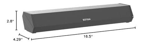 Bestisan Sound Bars for TV, 16'/50W Small Soundbar for TV, Sound Bar with Depths Sound Enhanced/DSP/Bass+/3EQ, Surround Sound Speakers for TV Works with HDMI ARC/CEC,Optical/BT/PC … 8