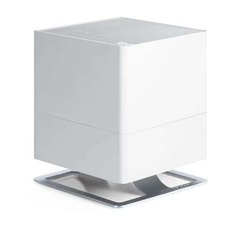 Stadler Form humidifier Oskar, Energy-Saving Humidifier for Rooms up to 540 Square Feet, Evaporator with Automatic Switch-Off, Dimmable LEDs, Very Quiet, White, medium