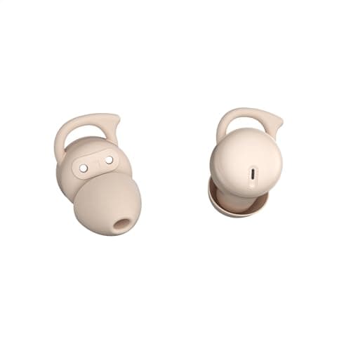 Piegricdiat Invisible Sleep Headphones, Sleep Earbuds for Side Sleepers, Mini Noise Blocking Sleep Earphones, Bluetooth 5.3 Wireless Earbuds for Sleeping, Working - Beige
