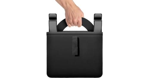Twelve South Curve Flex | Ergonomic Height & Angle Adjustable Aluminum Laptop/MacBook Stand/Riser, fits 10"-17", folds flat for portability -travel pouch included, matte black 5