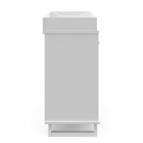 Storkcraft Modern Nursery Changing Table Dresser Combo (White) – GREENGUARD Gold Certified, Dresser for Nursery, Changing Table with Drawers, Removable Changing Table Topper 8