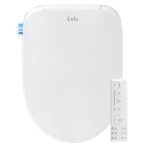 Bidet Toilet Seat, Electric Smart Heated Toilet Seat, Feminine & Front Rear Wash, Instant Warm Water & Dryer, Self-Clean Nozzle, Soft Closed Toilet Lid, Wireless Remote Night Light Elongated