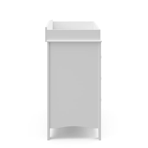 Graco Noah 3 Drawer Changing Table Dresser (White) – GREENGUARD Gold Certified Baby Dresser with Changing Table Top, Includes Interlocking Drawer System 9