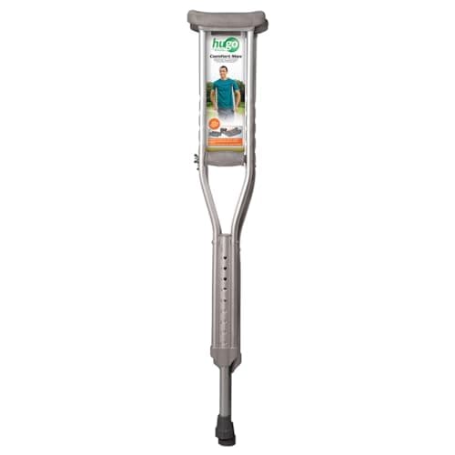 Hugo Mobility Adjustable Tall Crutches For Walking, Tall Adult Walking, Comfortable Lightweight with Underarm Pad and Hand Grip, For Users Over 6 Feet