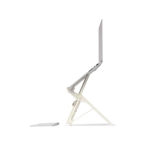 Roost V3 Plus - Ultra Portable and Adjustable Laptop Stand - Quick-Release Height Adjustment, 5 to 14 inch Screen Lift, Patented Rigid Folding Structure and Self-Adjustings Laptop Grips | Dune Color