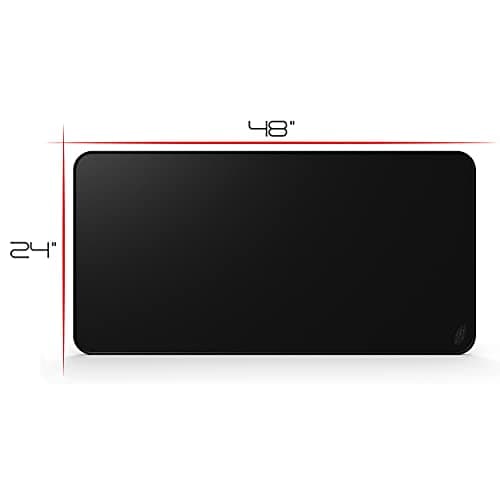 Wraptor World's Largest Gaming Mouse Pad Extended Large XXXL Black 48x24 with Stitched Edges 3XL - Laptop, Computer & PC Desk Mat - Nonslip (3XL) 6