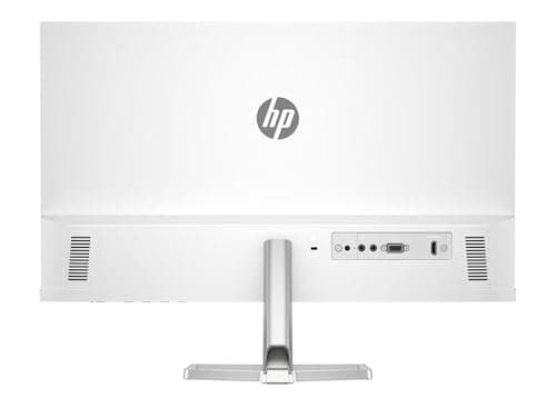 HP Series 5 524sa Thin & Light Monitor with Speakers 94C36AA#ABA (Replaces M24fwa) 24" IPS FHD Anti-Glare 300 Nits Display, Flicker-Free, 1xHDMI, White/Silver (2026 Model) w/DKZ Hub USB Port Expander 6
