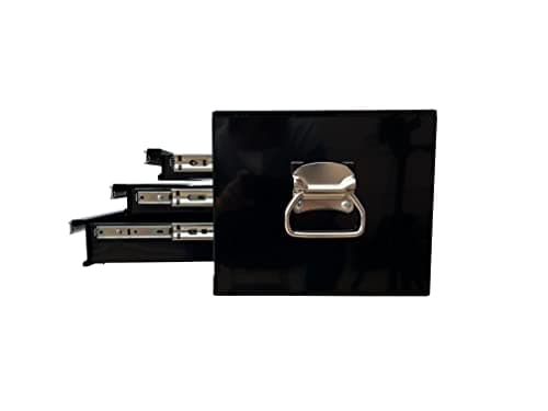 Workington Industrial 3 Drawers Portable Metal Intermediate Box, 26" Middle Tool Chest Cabinet with Ball Bearing Drawer Slides, Steel Tool Storage Box Organizer 4009 Black 9