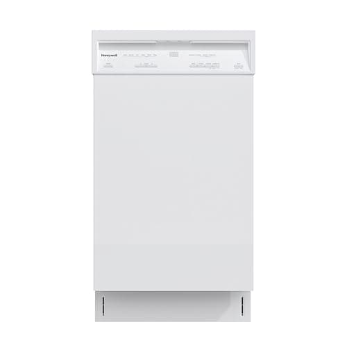 Honeywell 18 Inch Dishwasher with 8 Place settings, 6 Washing Programs, Stainless Steel Tub, UL/Energy Star- White