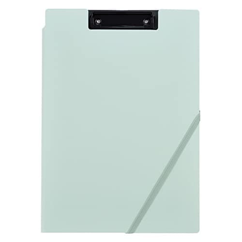 Kokuyo Clipboard Folder, Green A4 Foldable Clipboard Folio with Clip. 360 Degree Binder Clipboard with Elastic Band, File Cover Work Folder Clipboards with Pen Slot. Japan Import (Joha-MC50G)