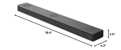 LG S80QR 5.1.3ch Sound bar with 4ch Rear Speakers, Center Up-Firing, Dolby Atmos DTS:X, Works with Airplay2, Spotify HiFi, Alexa, High-Res Audio, Synergy TV, Meridian 17
