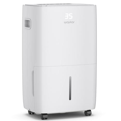 Waykar 130 Pints 6,500 Sq. Ft Dehumidifier with Drain Hose for Commercial and Industrial Large Rooms, Warehouses, Storages, Home, Basements and Bedroom with 2.04 Gal Water Tank