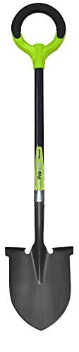 Radius Garden 25202 Pro-Lite Carbon Steel Shovel, Green