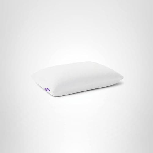 Purple Harmony Pillow – Talalay Latex Foam Cooling Pillow for Combo or Side Sleepers, 360º Hex GelFlex Grid for No-Pressure Support and Luxurious Weightless Feel - Standard, Medium Feel, Med Height 8