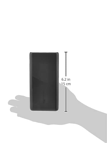 Amazon Basics Ultra-Portable Fast Charging Power Bank Battery, USB-C, 20100mAh with 18W PD and two 12W USB-A Ports for iPhone, Samsung, iPad, and more, Black 4