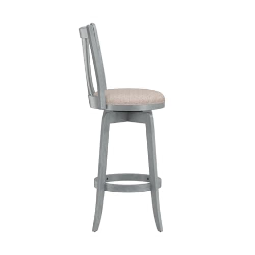 Hillsdale Furniture Savana Wood Bar Height Stool, 30" high, Blue Wire Brush 12