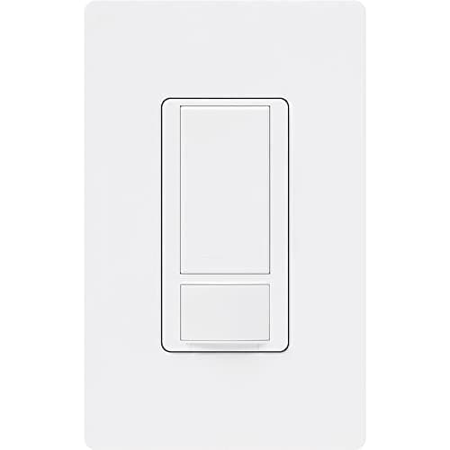 Lutron Maestro Motion Sensor Light Switch Indoor for Bathroom, Garage, Laundry Room, Any Bulbs, Occupancy Vacancy Sensor, Single-Pole, MS-OPS2-WH, White 10