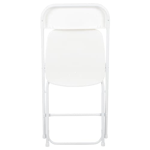 Flash Furniture Hercules Series Plastic Folding Chair - White - 650LB Weight Capacity Comfortable Event Chair - Lightweight Folding Chair 14