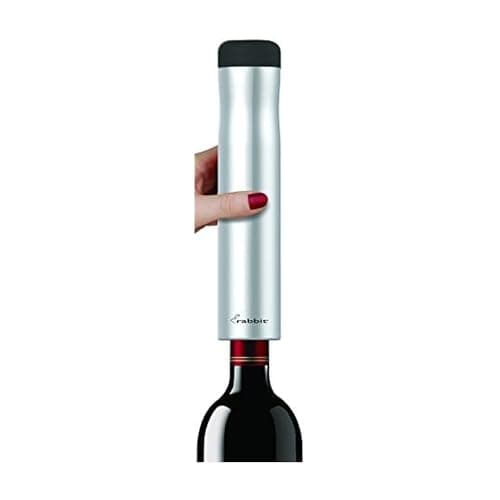 Rabbit Automatic Electric Corkscrew - Hands-Free Wine Opener with Integrated Foil Cutter, Rechargeable Cordless Electric Bottle Opener for All Cork Types - Barware Essential & Kitchen Tools