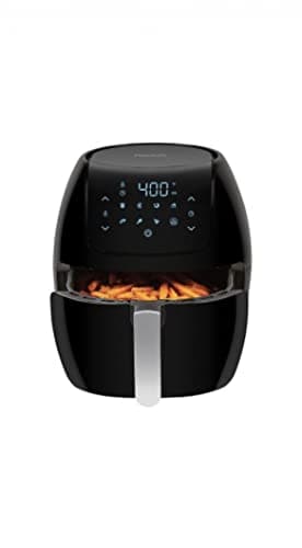 Large 8-Quart Non-Stick Air Fryer with One-Touch Digital Display, Black 6