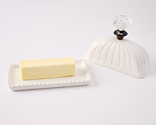 Mud Pie Door Knob Butter Dish 7