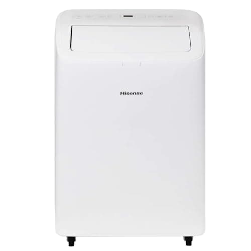 Hisense 8,000 BTU Portable Air Conditioner with Dual Hose & Inverter, 350 Sq Ft, Wi-Fi, ConnectLife App Google and Alexa, 3 operating modes, Noise 42 dB(A) - HAP0824TWD (Renewed), White