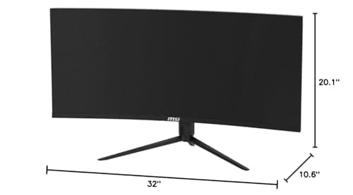 msi Optix MAG342CQR 34" Curved Gaming Monitor - 3440 x 1440 (UWQHD), 1500R Curvature, 144Hz Refresh Rate, 1ms Response Time, AMD Freesync, Tilt/Swivel/Height/Pivot Adjustment - Black 8