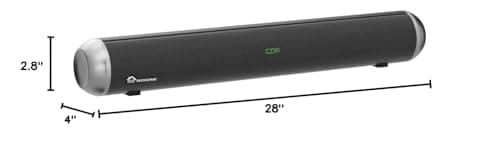 Wohome Soundbar for TV - 28-Inch Sound Bar with HDMI-ARC, Bluetooth, LED Display, Optical, USB, and AUX Inputs - 80W, 4 Speakers, Surround Sound Home Theater System 9