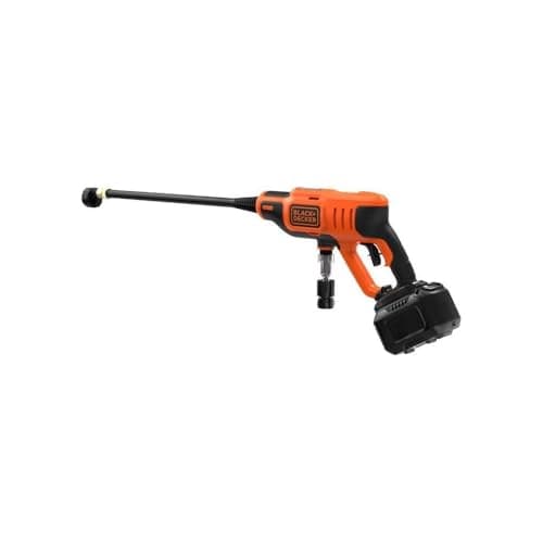Black+Decker, Pressure Washer with a 18V 2Ah Lithium Battery, Multicolour