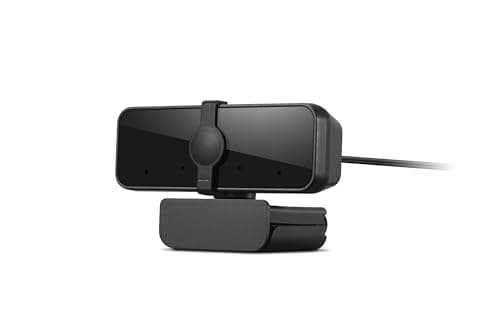 Lenovo HD 1080p Webcam (300 FHD)- Black w/ 95° Wide Angle, 360° Rotation Pan & Tilt, Dual Microphones, Privacy Shutter 7
