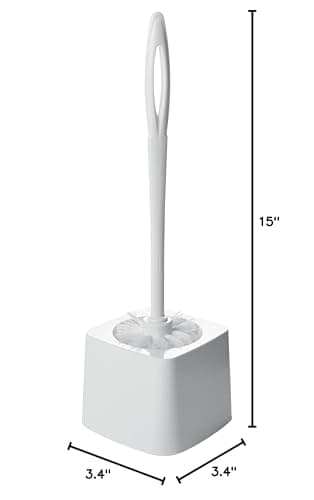 Rubbermaid Commercial Products 15" Toilet Brush, White, Toilet Bowl Brush for Bathroom, Professional/Janitorial Scrub Brush for Toilet 6
