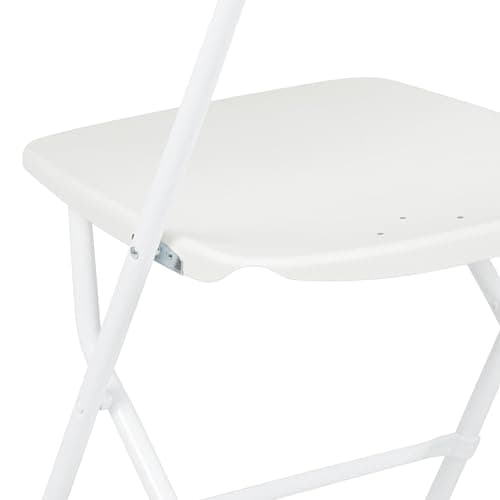 Flash Furniture Hercules Series Plastic Folding Chair - White - 4 Pack 650LB Weight Capacity Comfortable Event Chair-Lightweight Folding Chair 16