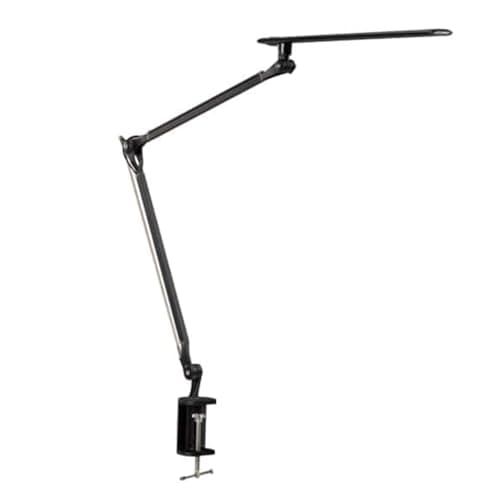 UPLIFTDESK E7 LED Desk Lamp with Clamp - Adjustable 3 Color Modes, Dimmable Black Architect Light for Standing Desk, Home Office, Dual Monitor Computer Work