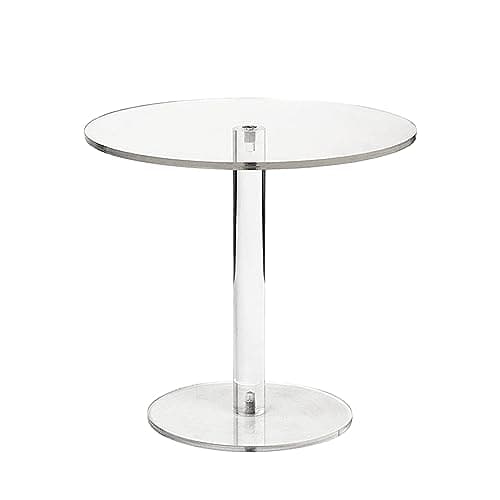 WILLSIN Acrylic Cake Stand, Round Cake Stands for Dessert Table, Clear Cupcake Stand for Birthday Party, Pastry Candy Pizza Display Riser for Wedding Event (Medium)