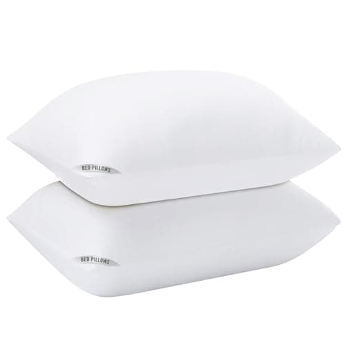 Sycoodeal Hotel Collection Bed Pillows for Sleeping 2 Pack,Standard Size Cooling Pillows,Hotel Quality with Premium Soft Down Alternative Fill for Side Stomach Back Sleepers