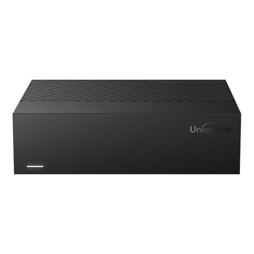 UnionSine Desktop External Hard Drive 10TB, USB3.0 3.5" HDD Storage Compatible for PC, Mac, TV, Desktop, Laptop(Black) HD3513
