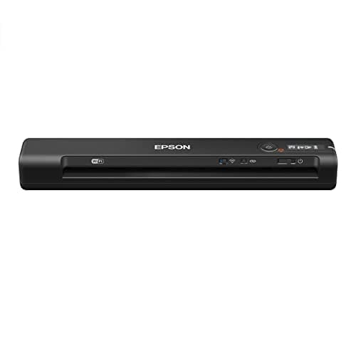Epson Workforce ES-60W Wireless Portable Sheet-fed Document Scanner for PC and Mac 10.7" by 1.9" by 1.4"