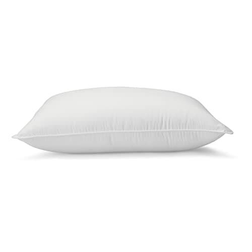 Amazon Basics Down Alternative Pillow for Back Side Sleepers, Medium Density, Standard Size, 26" x 20", 2-Pack, White 5